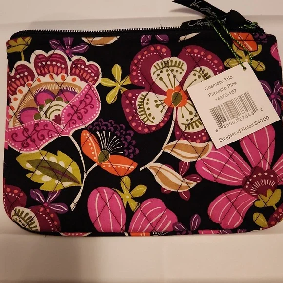 Vera Bradley Floral Print Pouch and Eye Glasses Case - Picture 3 of 8